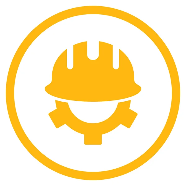 Capacete de desenvolvimento Flat Vector Icon —  Vetores de Stock