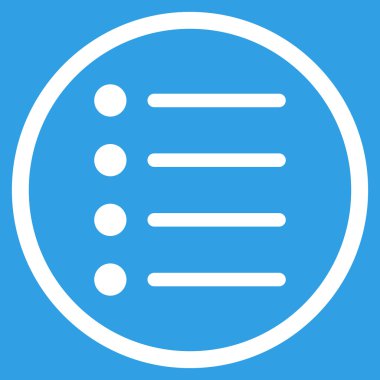 Öğeleri düz vektör simgesi