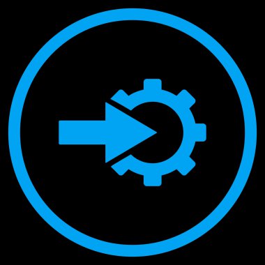 COG Tümleştirme düz vektör simgesi