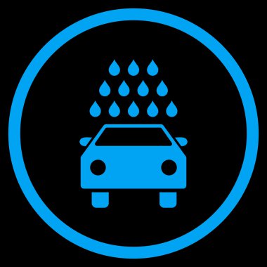 Araba Yıkama Düz Vektör Simgesi