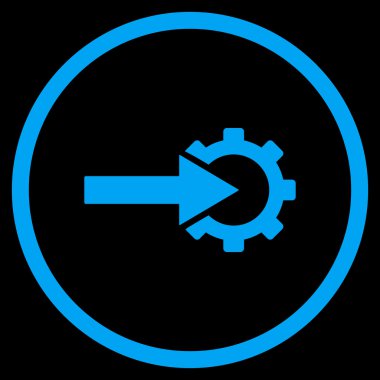 COG Tümleştirme düz vektör simgesi