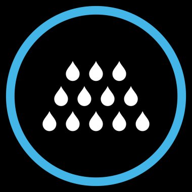 Damla düz vektör simgesi