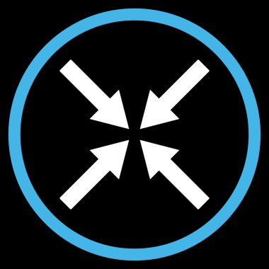 Merkezi oklar düz vektör simgesi