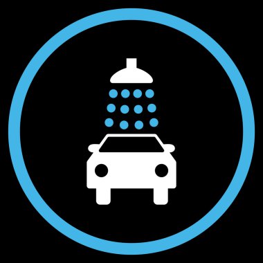 Araba Yıkama Düz Vektör Simgesi