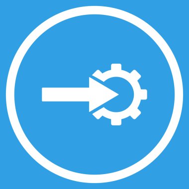 COG Tümleştirme düz vektör simgesi