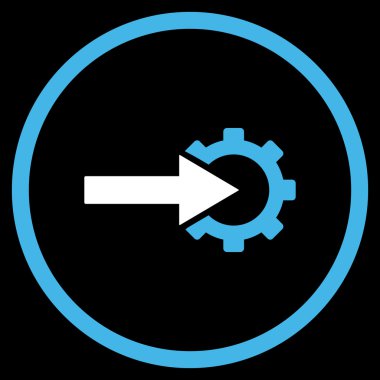 COG Tümleştirme düz vektör simgesi