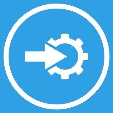 COG Tümleştirme düz vektör simgesi