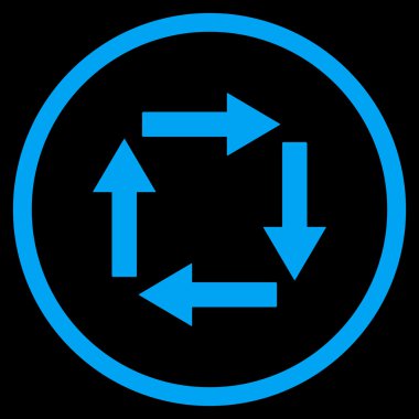 Dolaşım oklar düz vektör simgesi