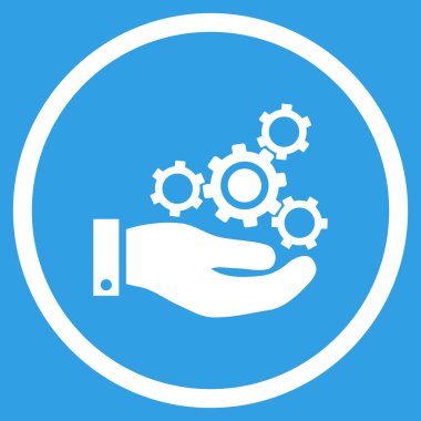 Mekanik Servisi düz vektör simgesi