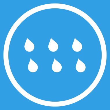 Damla düz vektör simgesi