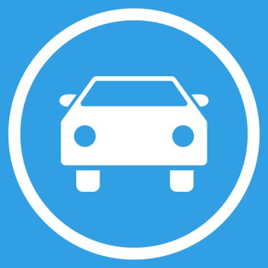 Otomobil Düz Vektör Simgesi