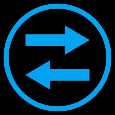 Yatay Çevir okları vektör simge düz