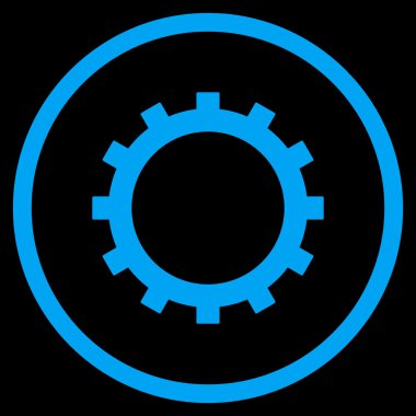 dişli düz vektör simgesi