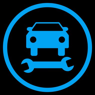 Araba tamir düz vektör simgesi