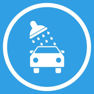 Araba Yıkama Düz Vektör Simgesi