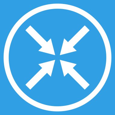 Merkezi oklar düz vektör simgesi