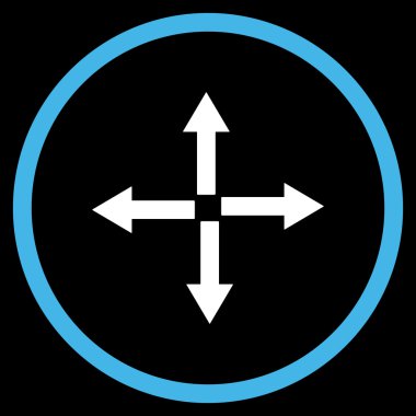 Oklar düz vektör simgesini genişletin