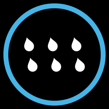 Damla düz vektör simgesi