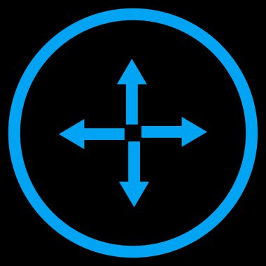 Oklar düz vektör simgesini genişletin