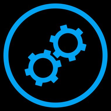 dişliler düz vektör simgesi