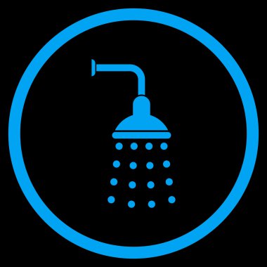 Duş düz vektör simgesi