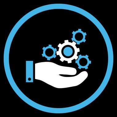 Mekanik Servisi düz vektör simgesi