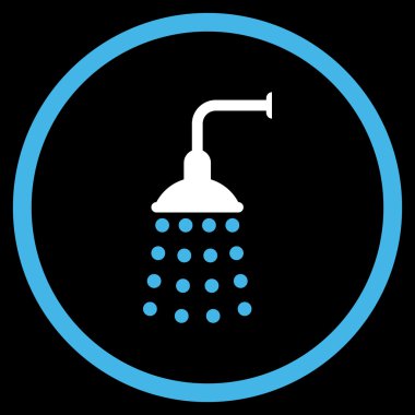 Duş düz vektör simgesi