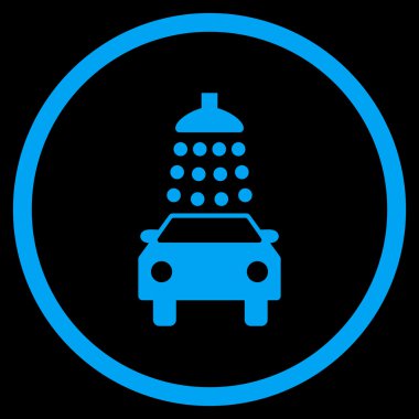 Araba Yıkama Düz Vektör Simgesi