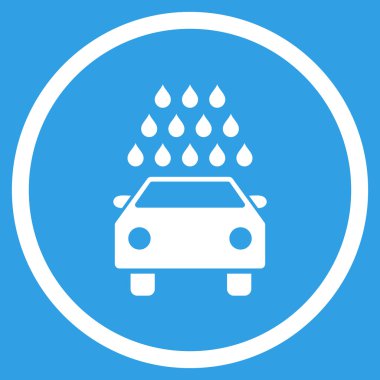 Araba Yıkama Düz Vektör Simgesi