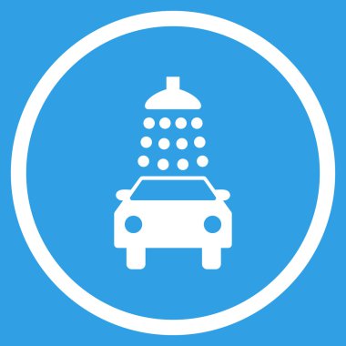 Araba Yıkama Düz Vektör Simgesi