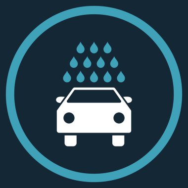 Araba Yıkama Düz Vektör Simgesi