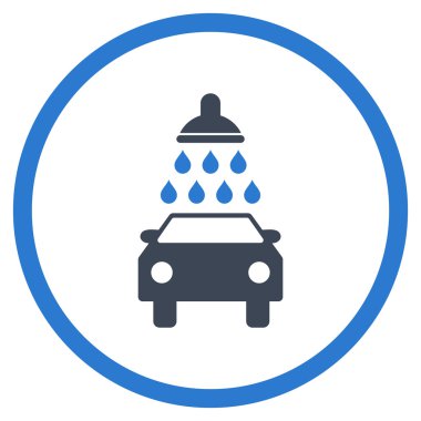 Araba Yıkama Düz Vektör Simgesi