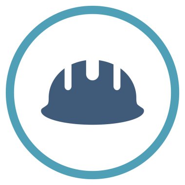 Oluşturucu işçisi düz vektör simgesi