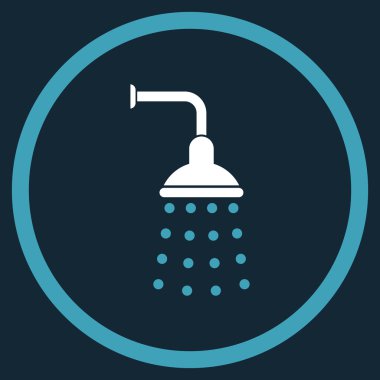 Duş düz vektör simgesi