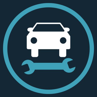 Araba tamir düz vektör simgesi