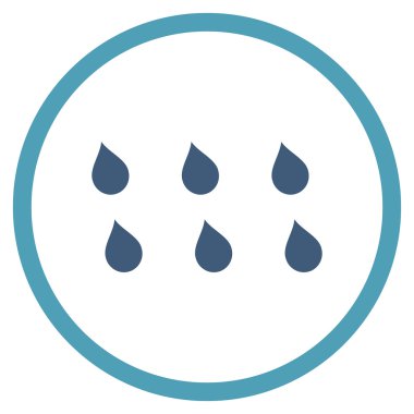 Damla düz vektör simgesi