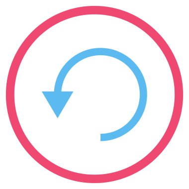 Saatin tersi yönde düz vektör simge döndürmek