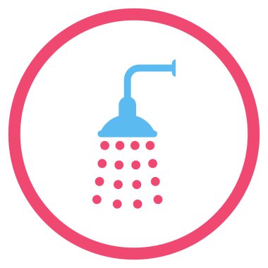 Duş düz vektör simgesi