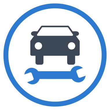 Araba tamir düz vektör simgesi