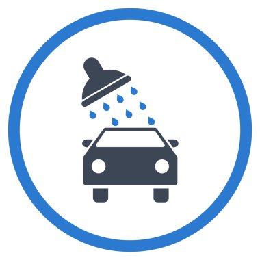 Araba Yıkama Düz Vektör Simgesi