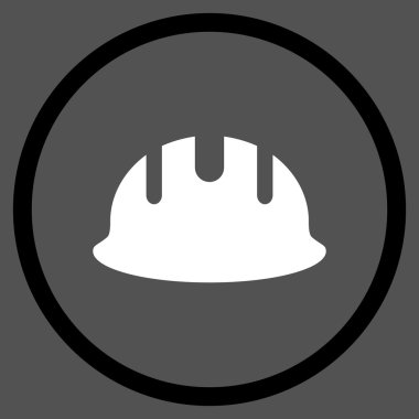 Oluşturucu işçisi düz vektör simgesi