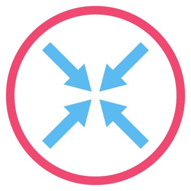 Merkezi oklar düz vektör simgesi