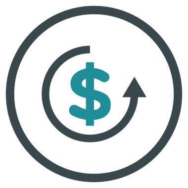 Düz vektör simge iade