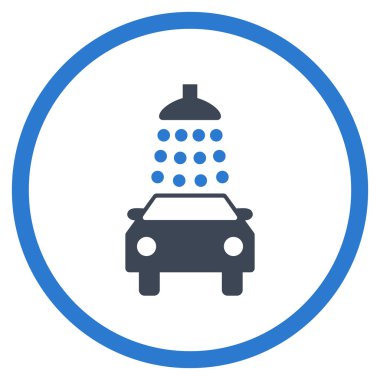 Araba Yıkama Düz Vektör Simgesi