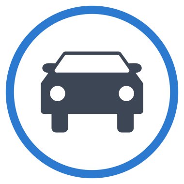 Otomobil Düz Vektör Simgesi