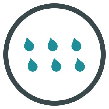 Damla düz vektör simgesi