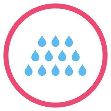 Damla düz vektör simgesi