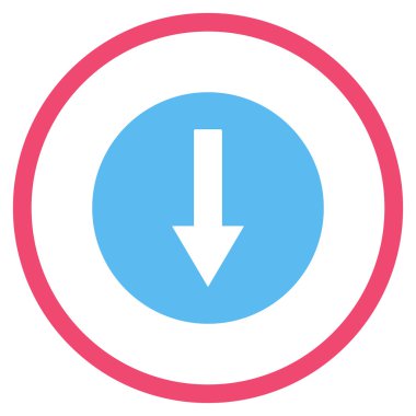 Yuvarlak ok düz vektör simgesi