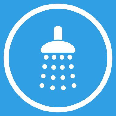 Duş düz vektör simgesi