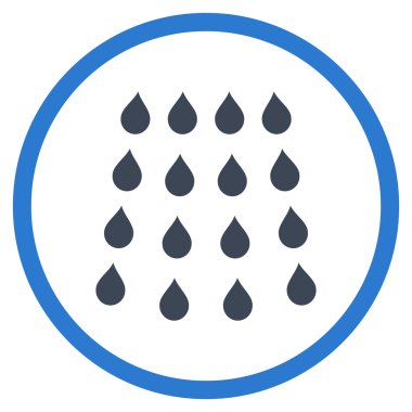 Damla düz vektör simgesi